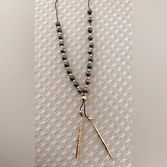 🆕 Gorjana Power Gemstone Pyrite Beaded Necklace - Picture 7 of 10